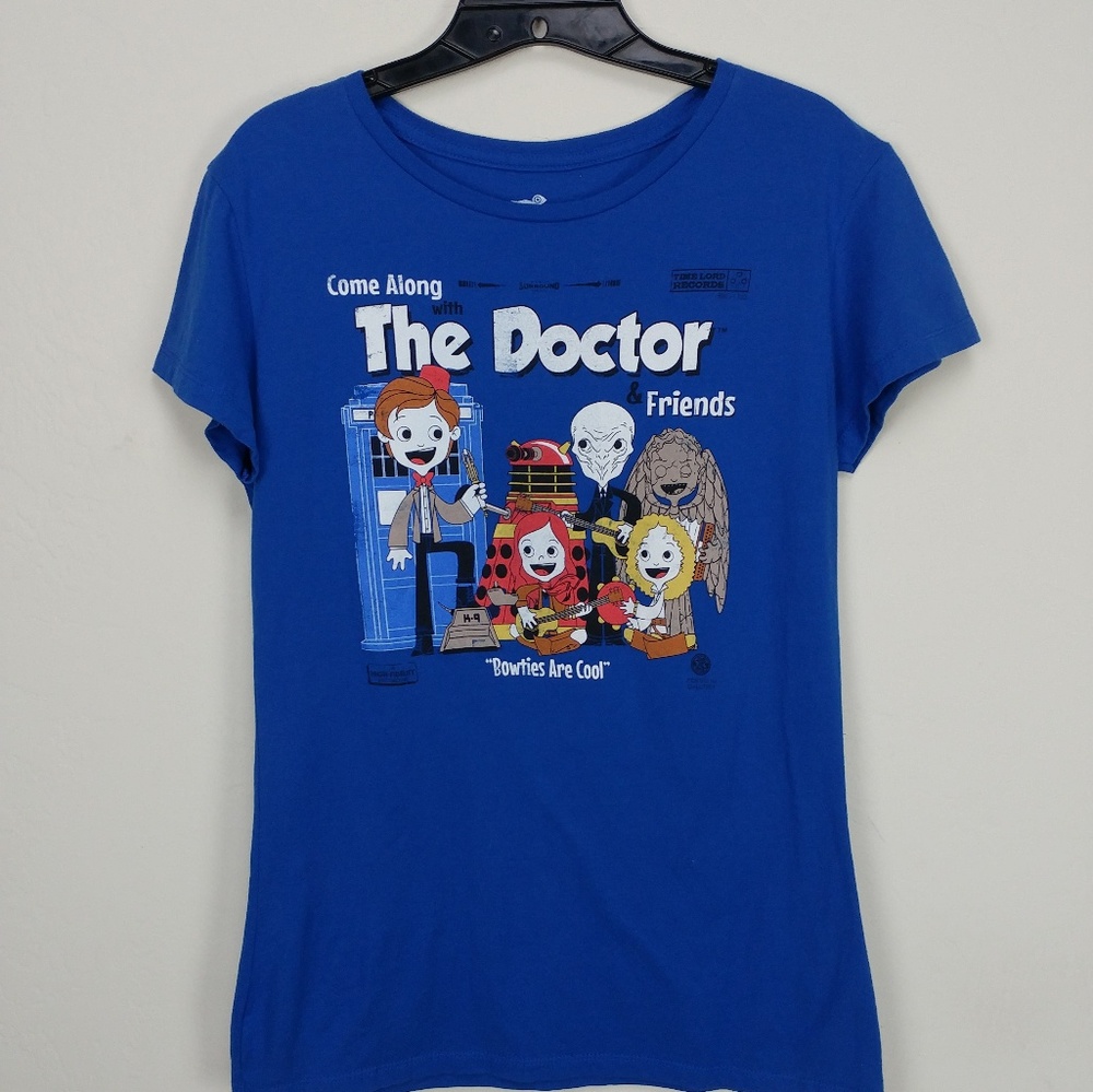The Doctor and Friends Parody Mashup T-Shirt Dr Who Band TV Kitch
